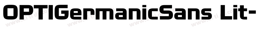 OPTIGermanicSans Lit字体转换